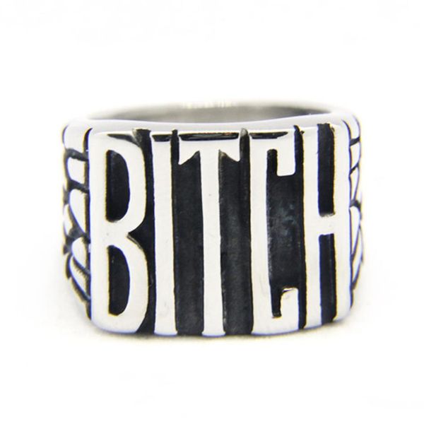 5pcs lot size 5-10 popular bitch ring 316l stainless steel fashion jewelry popular biker hiphop style ring282z, Silver
5pcs lot size 5-10 popular bitch ring 316l stainless steel fashion jewelry popular biker hiphop style ring282z, Silver