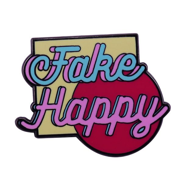 fake happy pastel soft enamel pin paramore brooch music lovers, Blue 
fake happy pastel soft enamel pin paramore brooch music lovers, Blue