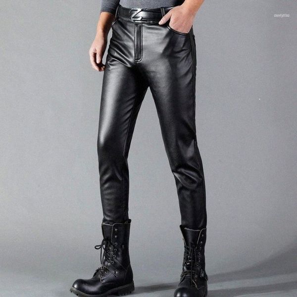 men's pants men's pants thoshine brand men leather slim fit elastic style spring summer fashion pu trousers motorcycle streetwear1, Black
men's pants men's pants thoshine brand men leather slim fit elastic style spring summer fashion pu trousers motorcycle streetwear1, Black
