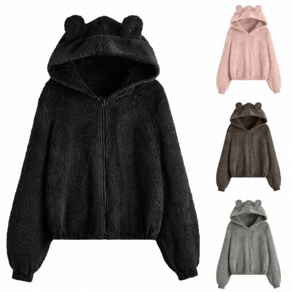women's fur & faux fur women's fur & faux hoodies casual fashion solid color cute plush zippe loose long sleeves hoodie jacket wom, Black
women's fur & faux fur women's fur & faux hoodies casual fashion solid color cute plush zippe loose long sleeves hoodie jacket wom, Black
