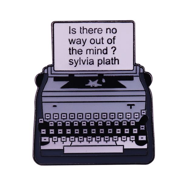 i think i made you up inside my head i amam"...-sylvia plath mad girl's love song poem enamel pin brooches s1000, Blue
i think i made you up inside my head i amam"...-sylvia plath mad girl's love song poem enamel pin brooches s1000, Blue