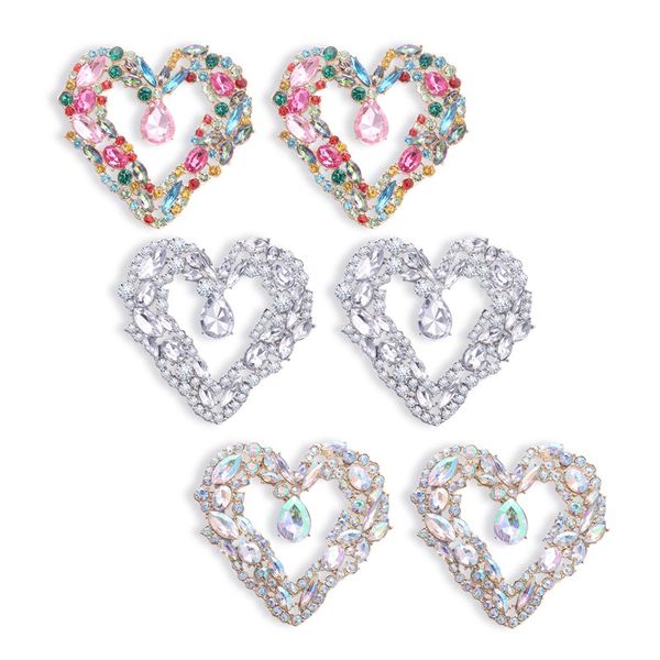 luxury rhinestone water drop dangle earrings for women shiny big crystal heart earrings wedding jewelry accessories, Silver
luxury rhinestone water drop dangle earrings for women shiny big crystal heart earrings wedding jewelry accessories, Silver