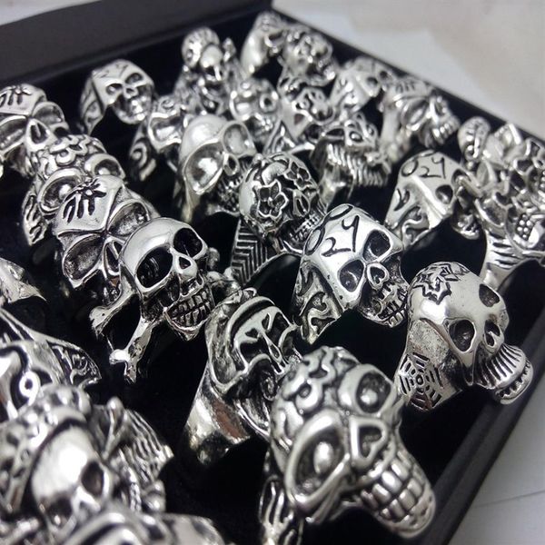 bulk lots 100pcs men skull rings 2020 new gothic biker punk cool rings whole fashion jewelry lot343n, Silver
bulk lots 100pcs men skull rings 2020 new gothic biker punk cool rings whole fashion jewelry lot343n, Silver