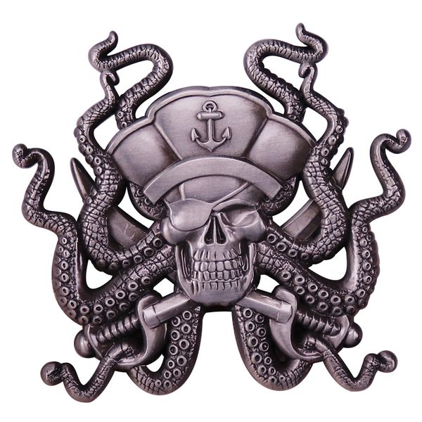 other fashion accessories pirate ocs monster with hat and sword enamel pin vintage badge backpack decoration jewelry, Silver 
other fashion accessories pirate ocs monster with hat and sword enamel pin vintage badge backpack decoration jewelry, Silver