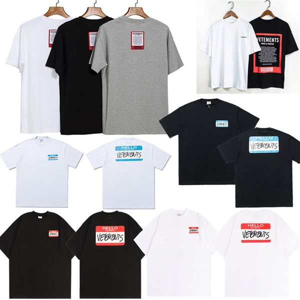22 ss ins tide brand high street vetements men's t-shirts round neck tee letter printed men and women short-sleeved casual lo245r, White;black
22 ss ins tide brand high street vetements men's t-shirts round neck tee letter printed men and women short-sleeved casual lo245r, White;black