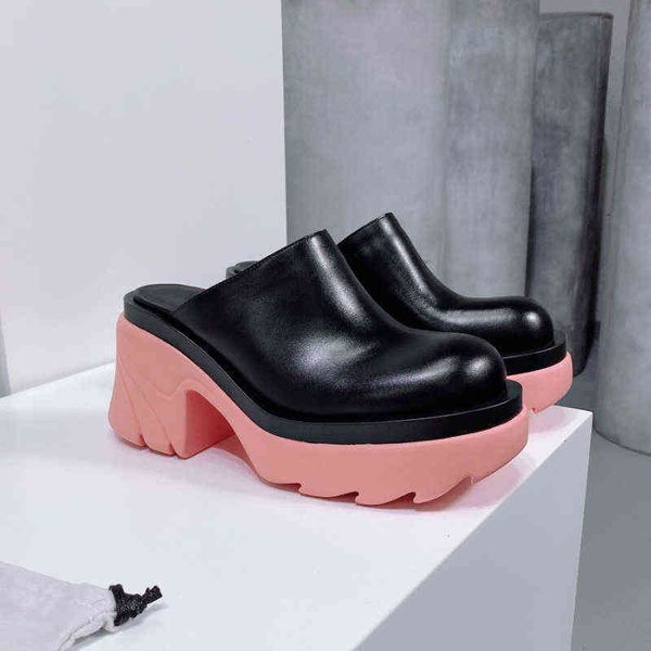 chunky slippers leather platform shoes runway sandals flash clogs italian calfskin mules heels closed toes luxury designers bkf7, Black
chunky slippers leather platform shoes runway sandals flash clogs italian calfskin mules heels closed toes luxury designers bkf7, Black