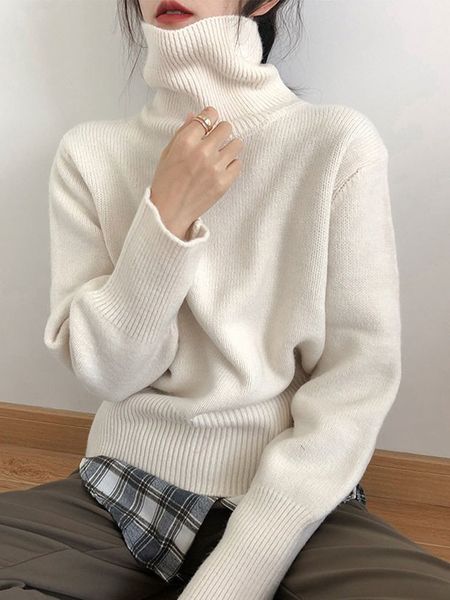 women s sweaters women turtleneck autumn winter slim pullover long sleeve casual knitted sweater pullovers warm female clothing 220908, White;black
women s sweaters women turtleneck autumn winter slim pullover long sleeve casual knitted sweater pullovers warm female clothing 220908, White;black