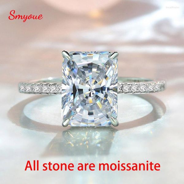 cluster rings smyoue 4ct radiant cut moissanite solitaire ring for women d color sparkling created diamond wedding band s925 sterling silver, Golden;silver
cluster rings smyoue 4ct radiant cut moissanite solitaire ring for women d color sparkling created diamond wedding band s925 sterling silver, Golden;silver