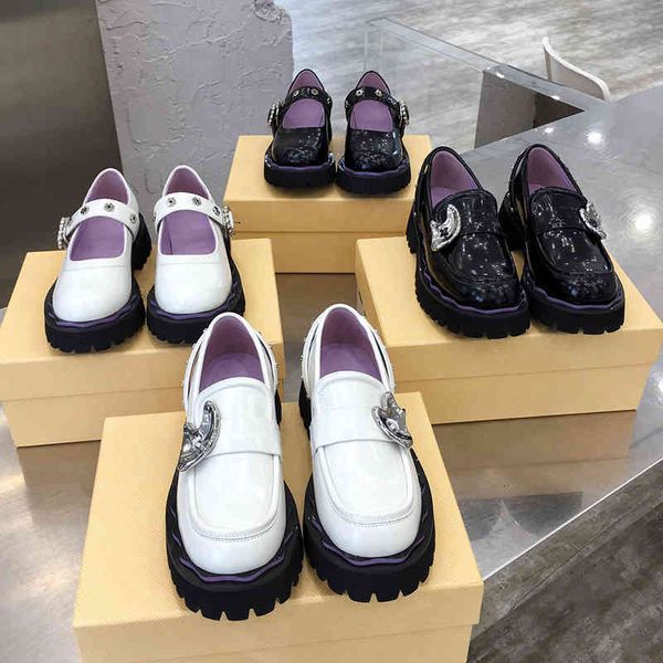 sug dress shoes round head flower buckle thick soled mary jane big toe shoes lok fu jk sponge cake small leather women's spring and aut, Black
sug dress shoes round head flower buckle thick soled mary jane big toe shoes lok fu jk sponge cake small leather women's spring and aut, Black