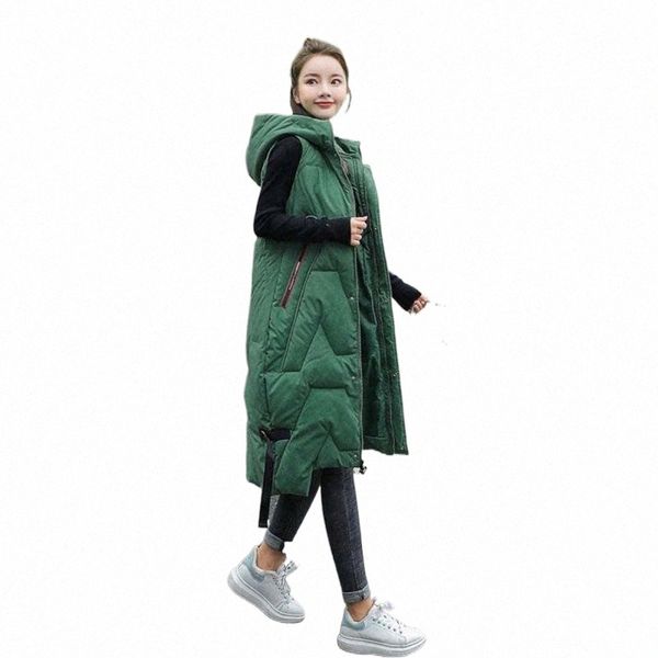 women's vests large size down jacket vest women solid color sleeveless thicken keep warm vest hooded zipper long coat autumn and winter, Black;white
women's vests large size down jacket vest women solid color sleeveless thicken keep warm vest hooded zipper long coat autumn and winter, Black;white