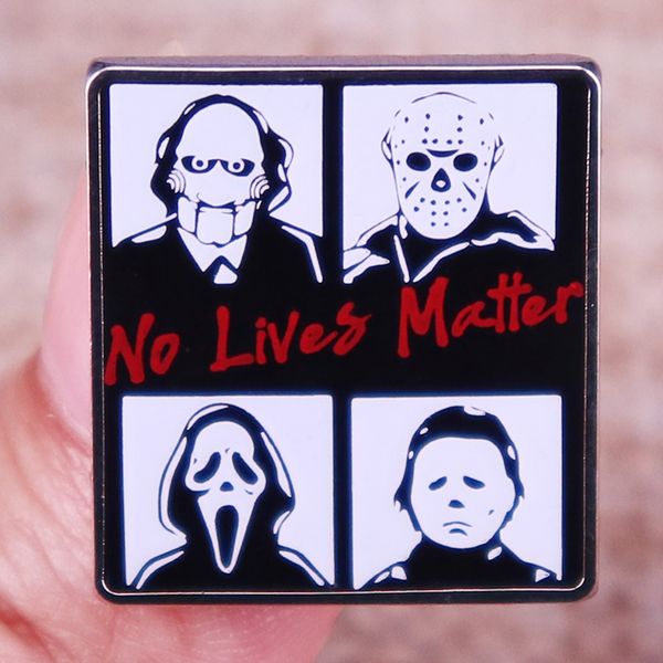 other fashion accessories horror thriller killer no lives matter enamel pin halloween evil guy badge brooch backpack decoration jewelry, Silver
other fashion accessories horror thriller killer no lives matter enamel pin halloween evil guy badge brooch backpack decoration jewelry, Silver