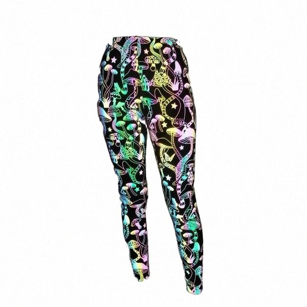 women's leggings women's leggings colorful reflective jogging women high waist wear out cartoon mushroom elasticity pants night re, Black
women's leggings women's leggings colorful reflective jogging women high waist wear out cartoon mushroom elasticity pants night re, Black