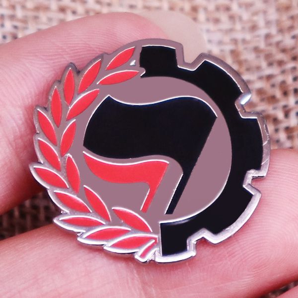 other fashion accessories antifa flag logo enamel pin badge brooch backpack decoration jewelry, Silver
other fashion accessories antifa flag logo enamel pin badge brooch backpack decoration jewelry, Silver