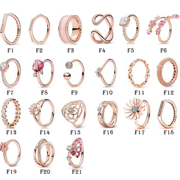 new 100% 925 sterling silver ring fit pandora rose gold flowers bow love heart crown daisy rings for european women wedding origin19812605
new 100% 925 sterling silver ring fit pandora rose gold flowers bow love heart crown daisy rings for european women wedding origin19812605