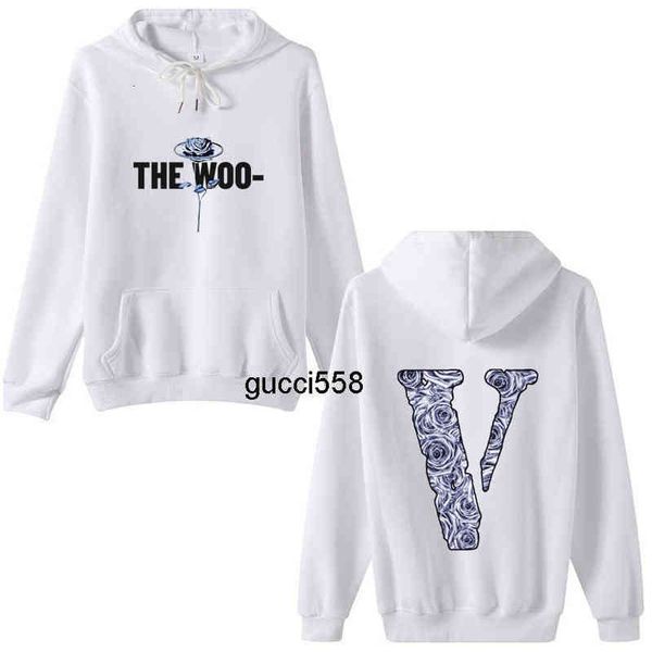 men's hoodies sweatshirts chaopai autumn and winter vlones rose printed loose cotton hoodie big v men's and women's lovers�, Black
men's hoodies sweatshirts chaopai autumn and winter vlones rose printed loose cotton hoodie big v men's and women's lovers�, Black