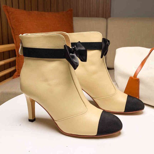 leather boots genuine butterfly knot high heel design elegant ladies shoe mix color short ankle boot autumn winter women shoes 9l7l, Black
leather boots genuine butterfly knot high heel design elegant ladies shoe mix color short ankle boot autumn winter women shoes 9l7l, Black