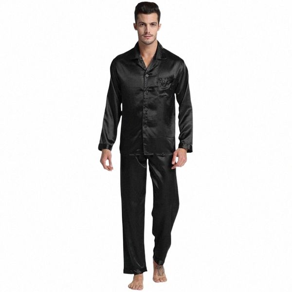 men's sleepwear men's pajama set male silk nightgown pajamas sleepwear modern style men soft for sleeping a4pp#, Black;brown
men's sleepwear men's pajama set male silk nightgown pajamas sleepwear modern style men soft for sleeping a4pp#, Black;brown