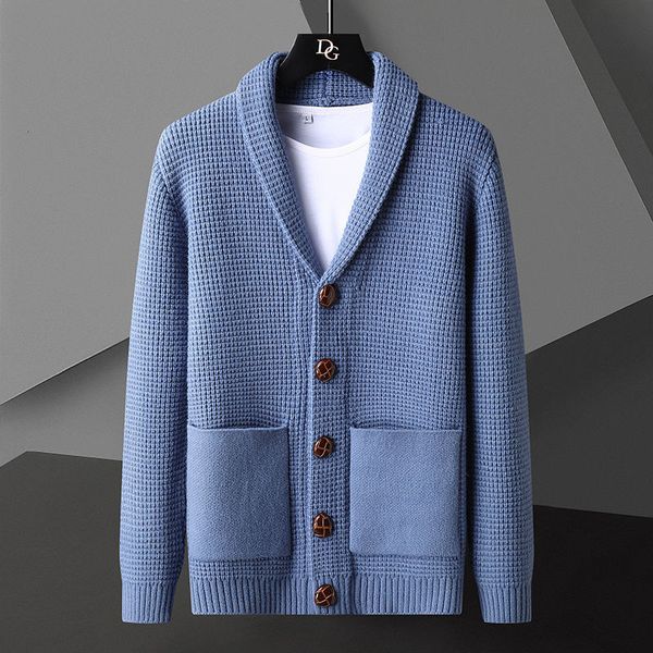 men s sweaters solid color knitted cardigan autumn v neck sueter hombre blue khaki mens 220909, White;black
men s sweaters solid color knitted cardigan autumn v neck sueter hombre blue khaki mens 220909, White;black