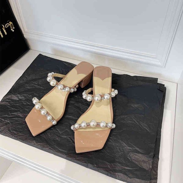 women slippers sandals casual slides black summer pearl bead strap square heels lady prom chaussure femme u77z
women slippers sandals casual slides black summer pearl bead strap square heels lady prom chaussure femme u77z