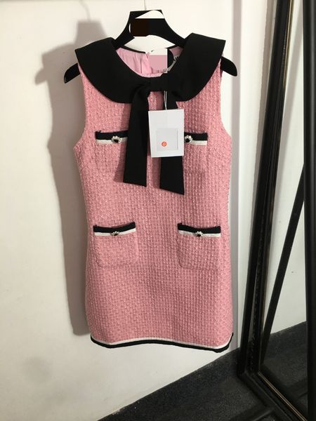 802 2022 l runway dress sleeveless prom womens clothes flora print lapel neck tweed pink meiyi, Black
802 2022 l runway dress sleeveless prom womens clothes flora print lapel neck tweed pink meiyi, Black