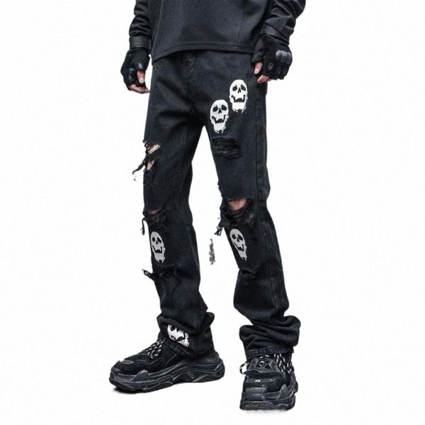 men's jeans men's jeans fashion skull printed denim mens destoryed holes zipper flare hip hop streetwear summer casual joggers pan, Blue
men's jeans men's jeans fashion skull printed denim mens destoryed holes zipper flare hip hop streetwear summer casual joggers pan, Blue