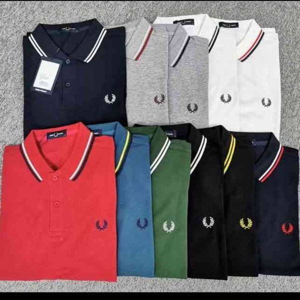 summer polo shirt short sleeve men's t-shirt embroidered wheat ears fredperry casual business knitting pure cotton paul shirt, White;black
summer polo shirt short sleeve men's t-shirt embroidered wheat ears fredperry casual business knitting pure cotton paul shirt, White;black