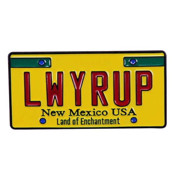 other fashion accessories breakking bad yellow lwyrup license plate enamel pin badge backpack decoration jewelry, Silver
other fashion accessories breakking bad yellow lwyrup license plate enamel pin badge backpack decoration jewelry, Silver