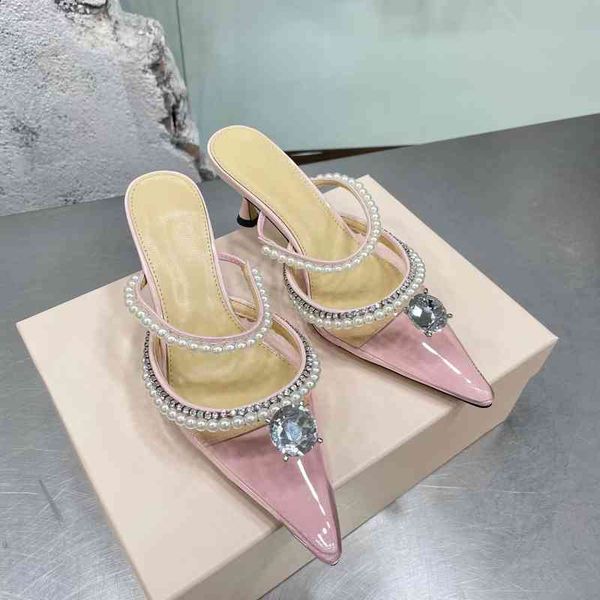 luxury sandals pvc shallow woman slippers pointed-toes thin heels string bead decora 6i36, Black
luxury sandals pvc shallow woman slippers pointed-toes thin heels string bead decora 6i36, Black