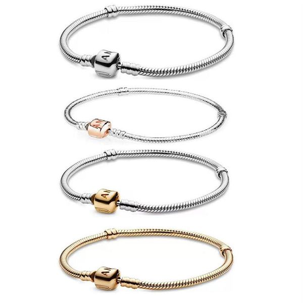 s925 sterling silver classic snake chain charm bracelets for women whole p brand luxury designer bead pendant bracelet jewelry240s, Golden;silver
s925 sterling silver classic snake chain charm bracelets for women whole p brand luxury designer bead pendant bracelet jewelry240s, Golden;silver