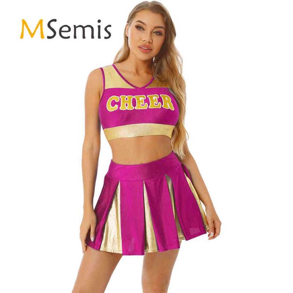 women's tracksuits women's charming cheerleading uniform cheerleader carnival cosplay stage come sports outfit crop with mini plea, Gray
women's tracksuits women's charming cheerleading uniform cheerleader carnival cosplay stage come sports outfit crop with mini plea, Gray