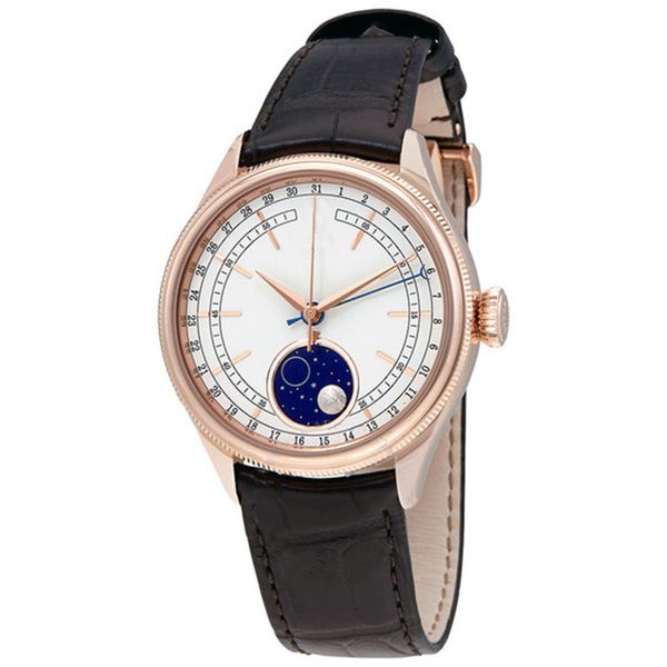 luxury rose gold watches for men with leather strap automatic moonphase gold men's watch, Slivery;brown
luxury rose gold watches for men with leather strap automatic moonphase gold men's watch, Slivery;brown