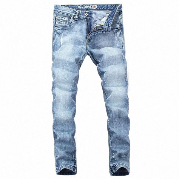men's jeans men's jeans italian style fashion men retro light blue elastic cotton slim fit ripped for vintage designer denim pants
men's jeans men's jeans italian style fashion men retro light blue elastic cotton slim fit ripped for vintage designer denim pants