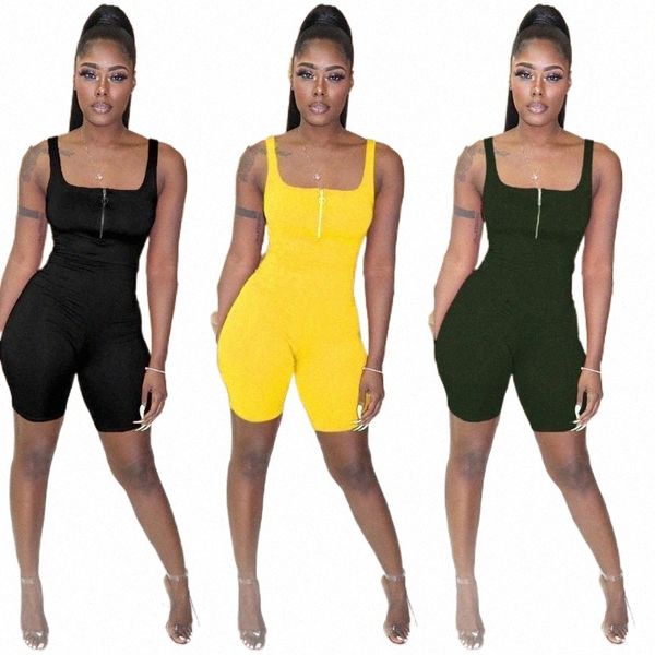 women's jumpsuits & rompers fashion women sleeveless romper playsuit zipper front solid color bodycon rompers short tight jumpsuit club, Black;white
women's jumpsuits & rompers fashion women sleeveless romper playsuit zipper front solid color bodycon rompers short tight jumpsuit club, Black;white