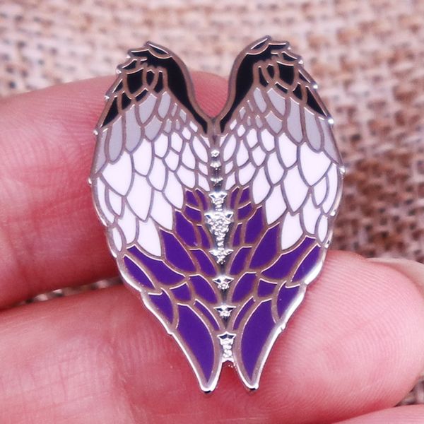 other fashion accessories asexual pride flag angel wings enamel pins gay pride lapel pin shirt bag badge jewelry gift for friends, Silver
other fashion accessories asexual pride flag angel wings enamel pins gay pride lapel pin shirt bag badge jewelry gift for friends, Silver