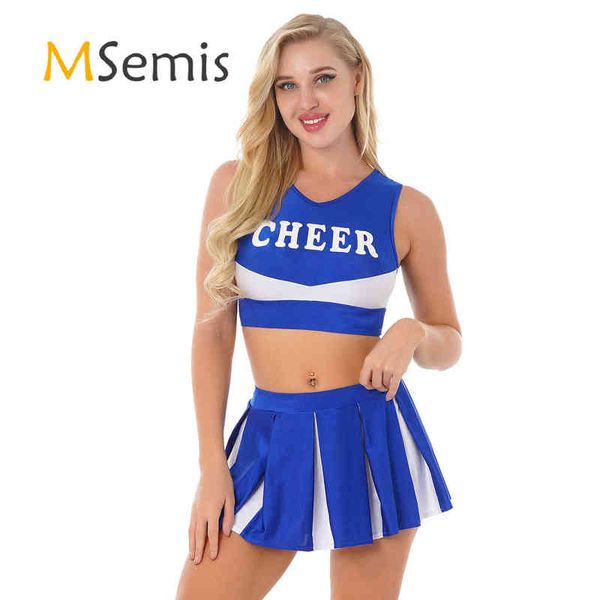 women's tracksuits womens schoolgirl cheerleading dance outfit letter printed cheerleader uniform v neck sleeveless crop with pleated s, Gray
women's tracksuits womens schoolgirl cheerleading dance outfit letter printed cheerleader uniform v neck sleeveless crop with pleated s, Gray