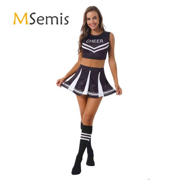women's tracksuits womens cheerleading outfit stage performance dance come letter printing round neck sleeveless crop with mini skirt s, Gray
women's tracksuits womens cheerleading outfit stage performance dance come letter printing round neck sleeveless crop with mini skirt s, Gray