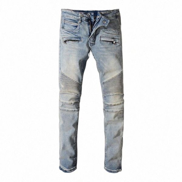men's jeans fashion streetwear men jeans slim fit spliced designer retro wash hip hop jeans men denim cargo pants motor biker 89mr#, Blue
men's jeans fashion streetwear men jeans slim fit spliced designer retro wash hip hop jeans men denim cargo pants motor biker 89mr#, Blue