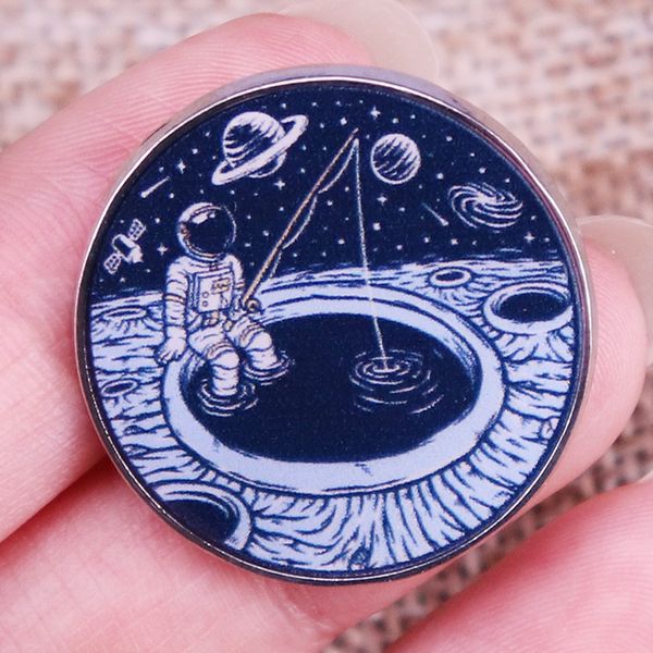 other fashion accessories outer space angler astronaut fishing enamel pin fisherman badge brooch backpack decoration jewelry, Silver
other fashion accessories outer space angler astronaut fishing enamel pin fisherman badge brooch backpack decoration jewelry, Silver