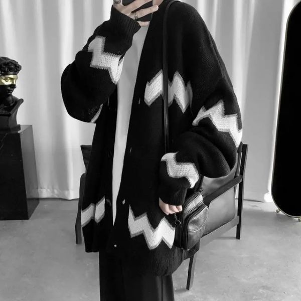 men s sweaters autumn cardigan knitted sweater coat men clothing korean fashion loose single breasted knitwear long sleeve kardigan sueter y, White;black
men s sweaters autumn cardigan knitted sweater coat men clothing korean fashion loose single breasted knitwear long sleeve kardigan sueter y, White;black