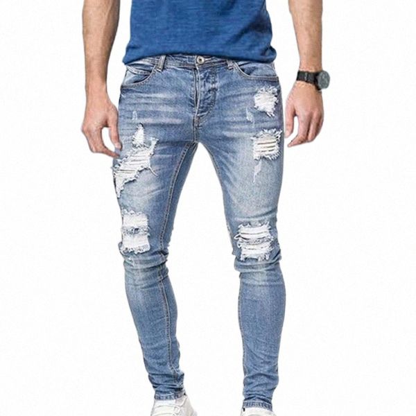 men's jeans men's jeans fashion slim fit male ripped skinny pants stretch hole blue denim man clothing casual biker trousers 03ib#
men's jeans men's jeans fashion slim fit male ripped skinny pants stretch hole blue denim man clothing casual biker trousers 03ib#
