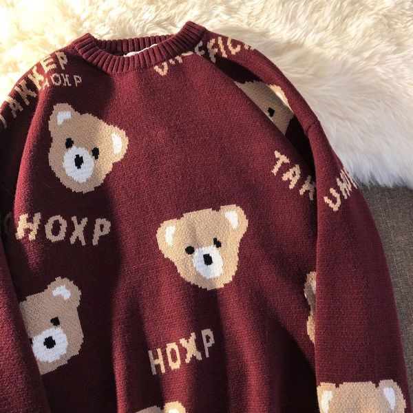 women s sweaters christmas winter women fashion oversized teddy bear knitted sweater women vintage long sleeve female causal pullovers chic, White;black
women s sweaters christmas winter women fashion oversized teddy bear knitted sweater women vintage long sleeve female causal pullovers chic, White;black