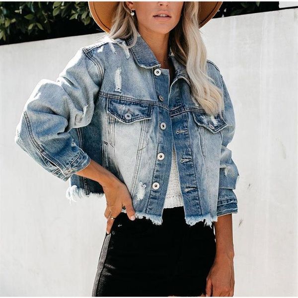 women's jackets women harajuku ripped short bomber denim vintage y2k fringed coats streetwear loose distressed jeans jacket p340k, Black;brown
women's jackets women harajuku ripped short bomber denim vintage y2k fringed coats streetwear loose distressed jeans jacket p340k, Black;brown