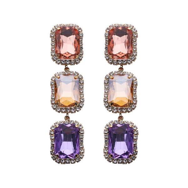 multicolor rhinestone square dangle earrings for women colorblock crystal long drop earrings shiny jewelry bridal, Silver
multicolor rhinestone square dangle earrings for women colorblock crystal long drop earrings shiny jewelry bridal, Silver