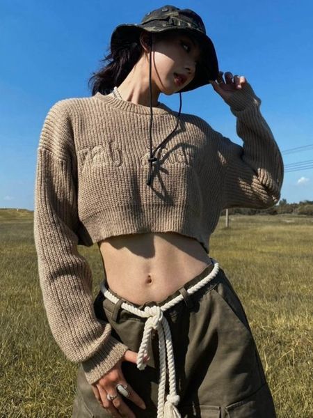 women s sweaters deeptown y2k vintage embroidery oversized sweater women 90s retro knitted jumper loose long sleeve chic cropped high stree, White;black
women s sweaters deeptown y2k vintage embroidery oversized sweater women 90s retro knitted jumper loose long sleeve chic cropped high stree, White;black