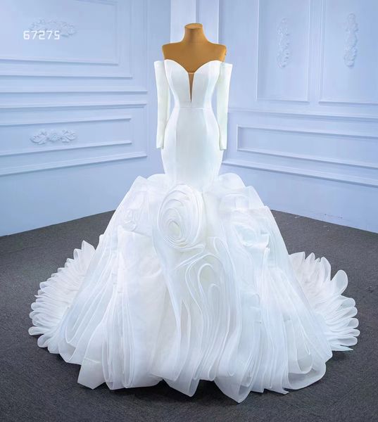 mermaid wedding dress arabian aso ebi bandeau long sleeve bridal dress sm67275, White
mermaid wedding dress arabian aso ebi bandeau long sleeve bridal dress sm67275, White