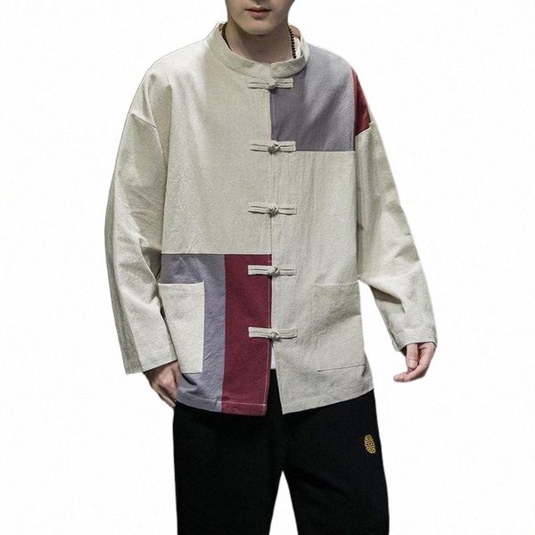 men's casual shirts men's casual shirts chinese style fashion stitching jacket men clothing 2021 disc buckle tang suit autumn loos, White;black
men's casual shirts men's casual shirts chinese style fashion stitching jacket men clothing 2021 disc buckle tang suit autumn loos, White;black