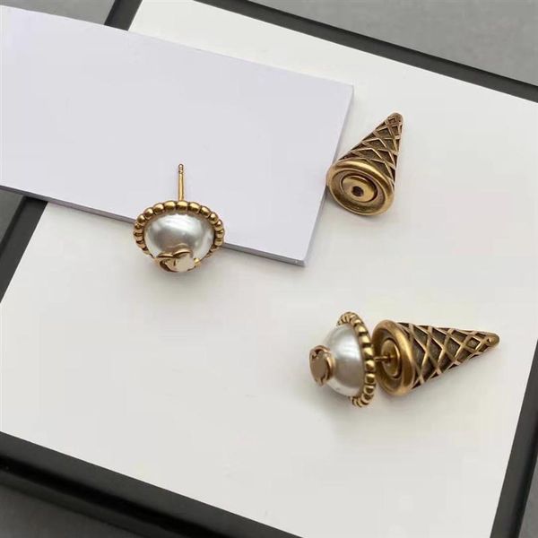 fashion ice cream stud earrings aretes orecchini ladies retro simple jewelry with box2219, Golden;silver
fashion ice cream stud earrings aretes orecchini ladies retro simple jewelry with box2219, Golden;silver