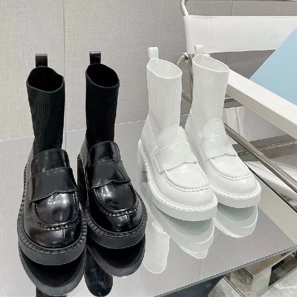 sock half boots for women round toe designer genuine leather ladies short ankle boot outdoor platform slip on mules shoes size 35-41 western, Black
sock half boots for women round toe designer genuine leather ladies short ankle boot outdoor platform slip on mules shoes size 35-41 western, Black