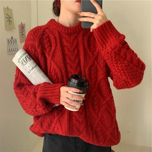 women s sweaters deeptown vintage red knitted sweater women winter korean style oversize harajuku pullover jumper female chic fashion christ, White;black
women s sweaters deeptown vintage red knitted sweater women winter korean style oversize harajuku pullover jumper female chic fashion christ, White;black