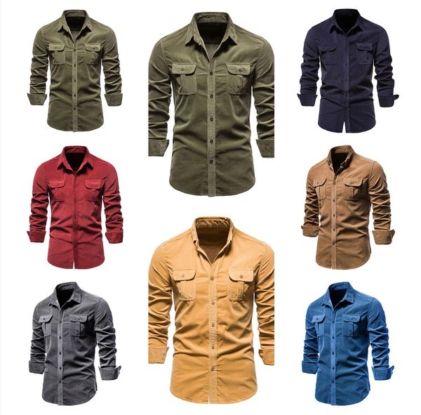 shirts men's designer business formal corduroy shirt fashion casual cotton men slim solid color cottons mens short clothes long sleeve, White;black
shirts men's designer business formal corduroy shirt fashion casual cotton men slim solid color cottons mens short clothes long sleeve, White;black
